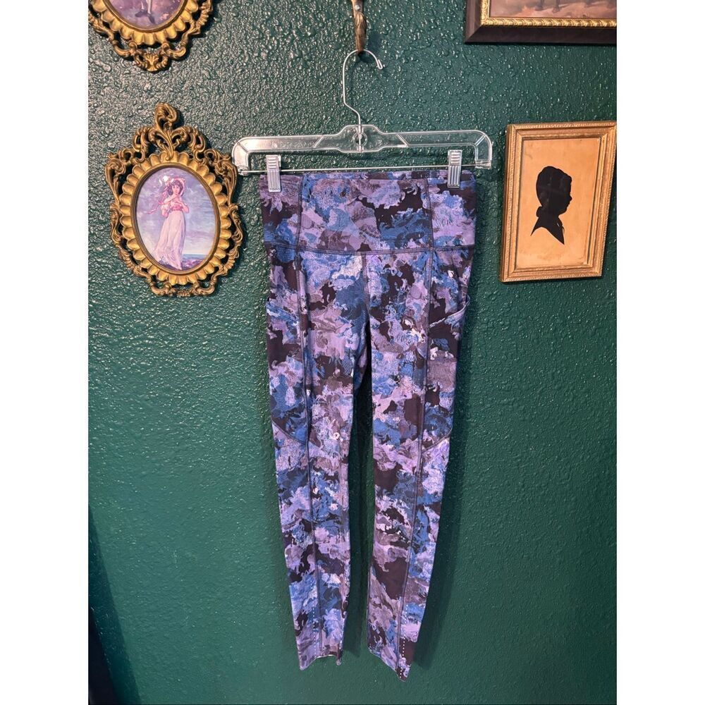 Lululemon Fast Free High Rise Floral Sz 4 Leggings